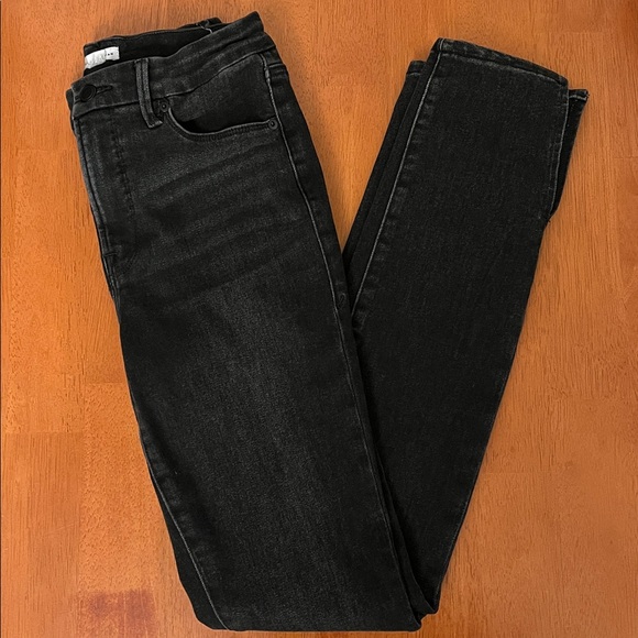 Good American Black Skinny Jeans 6/28 - Picture 11 of 12